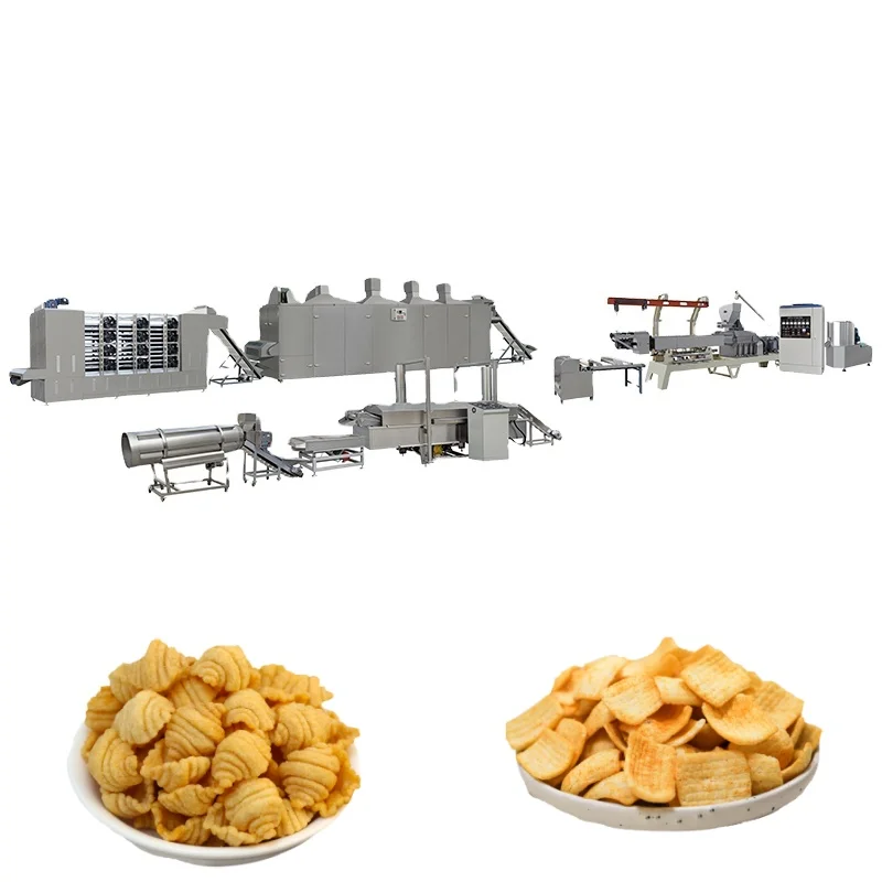New Automatic Portable High Productivity Frying Salad Sticks Chips Snacks Food Production Line