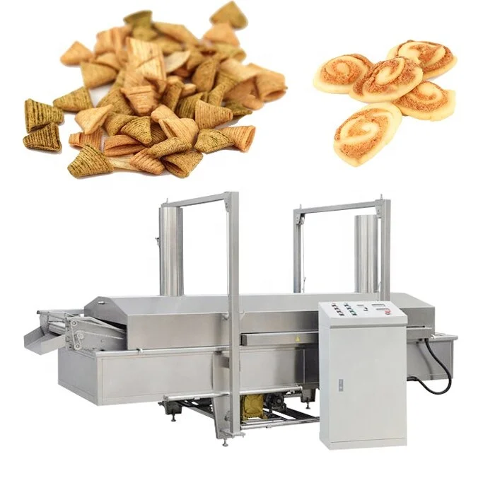 Automatic Rice Crust Chips Bugles Pizza Rolls Fried Snack Food Processing Line Machine Puff Snack