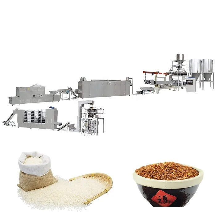 Automatic Instant Rice Artificial Rice Nutritional Rice Extruder Making Machine Production Line