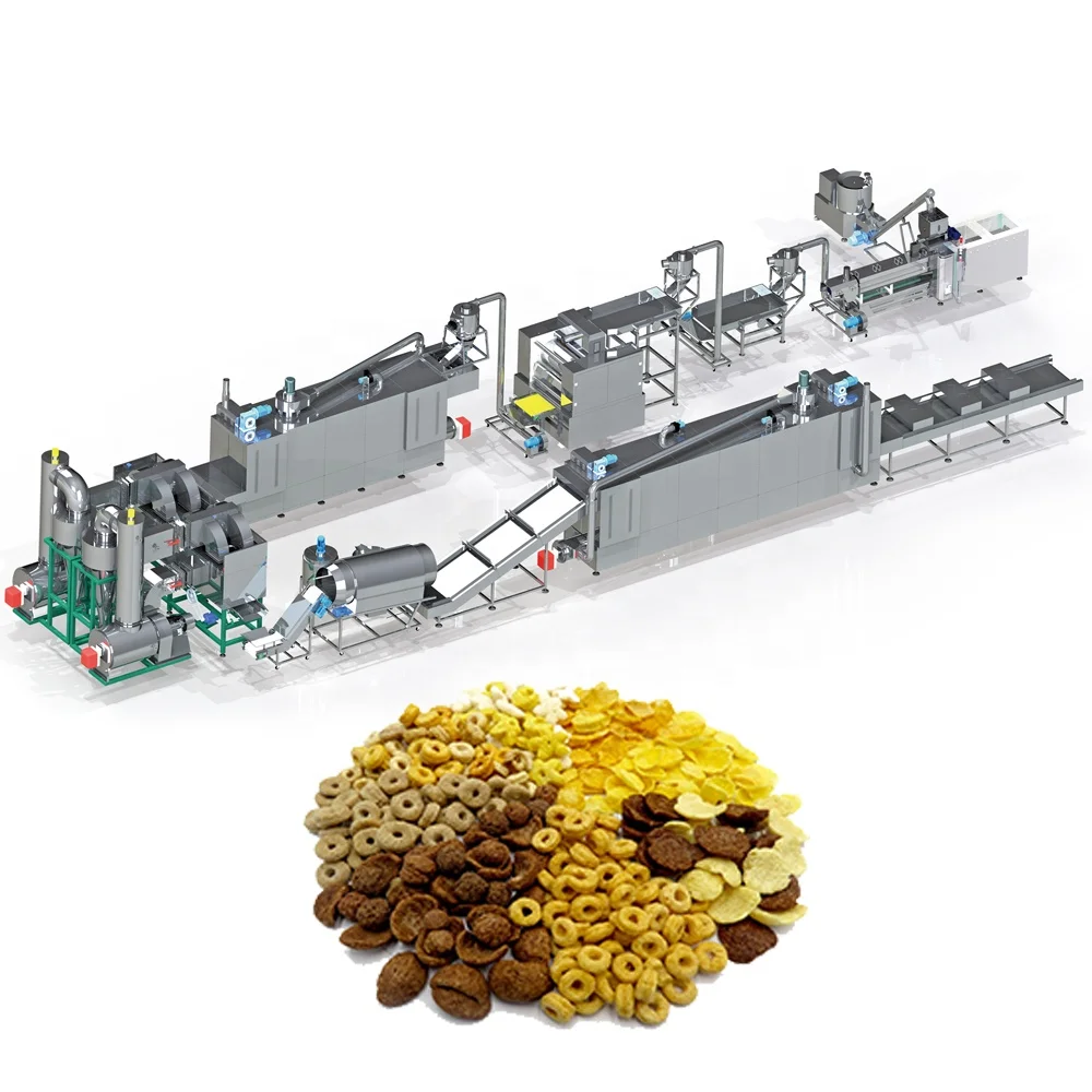 Industrial Breakfast Cereal Processing Machine Factory Direct Supply OEM Supported Corn Flakes Equipment