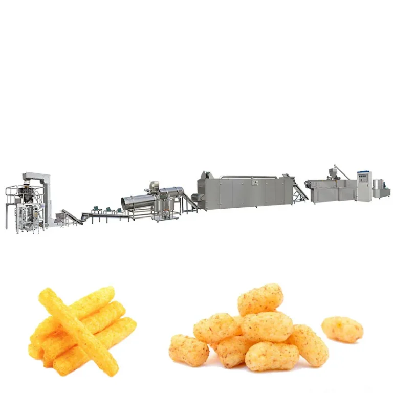 Rusk Manufacturing Line Corn Puffed Ball Snack Food Making Machines Plant