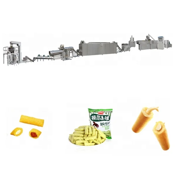 Multifunction Wheat Grain Corn Puff Sticks Snack Extruder Puffing Machine
