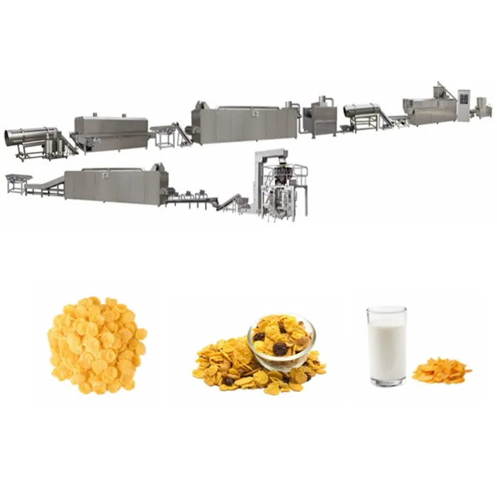 Cereals Corn Flakes with Sugar Corn Flakes Extrusion Food Machine Breakfast Cereal Production Line