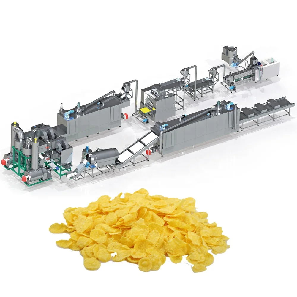 New Automatic Cornflakes Making Machine Cost-Effective Cornflakes and Breakfast Cereal Production Line