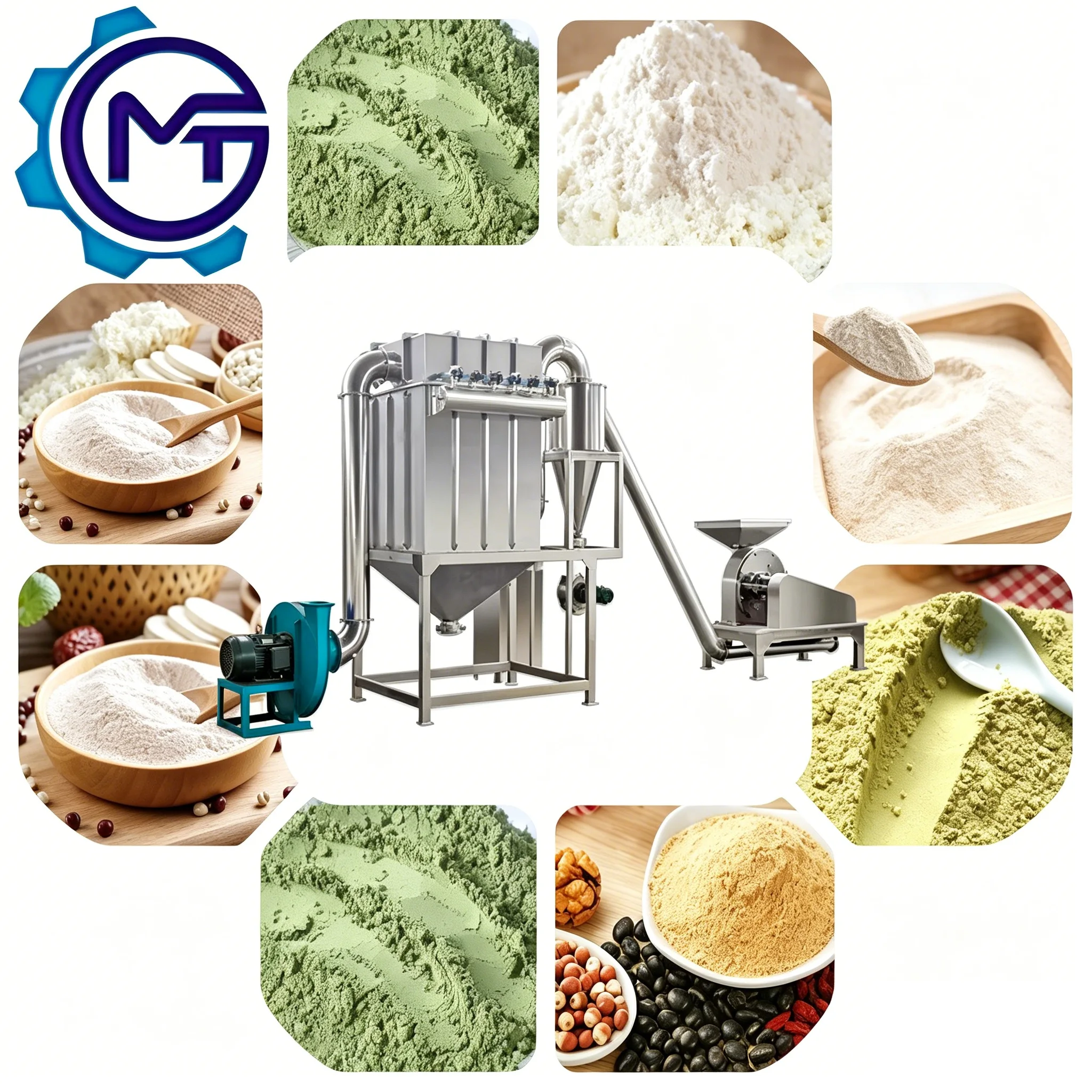 Automatic Iron Fortified Baby Rice Cereal Nutrition Powder Making Machine 500kg/h PLC Controlled