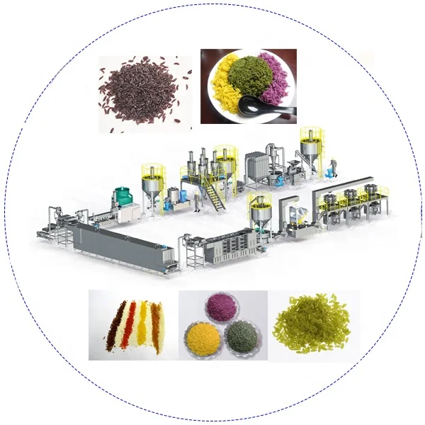 Nutritional Rice Maker Fortified Rice Extrusion Machine for Grain Product Production