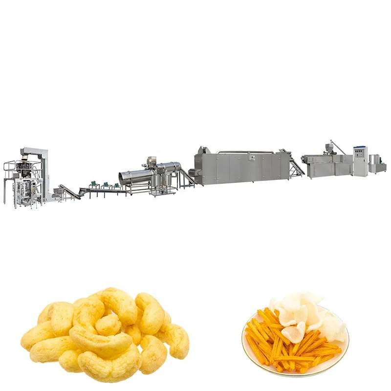 New Design Double Screw Extruder Maize Corn Snack Making Machine Puffed Corn Snacks Making Machine