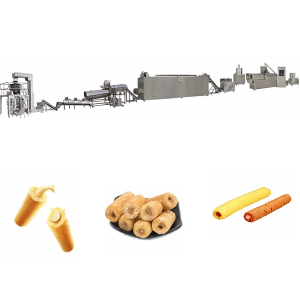 Corns Stick Puffed Snack Making Equipment Puff Corn Snacks Food Production Line Extruder Machinery